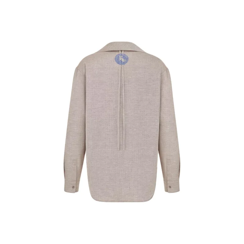 DIOR SS25 Summer Men's Clothing Collection Shirt Men's Beige-1