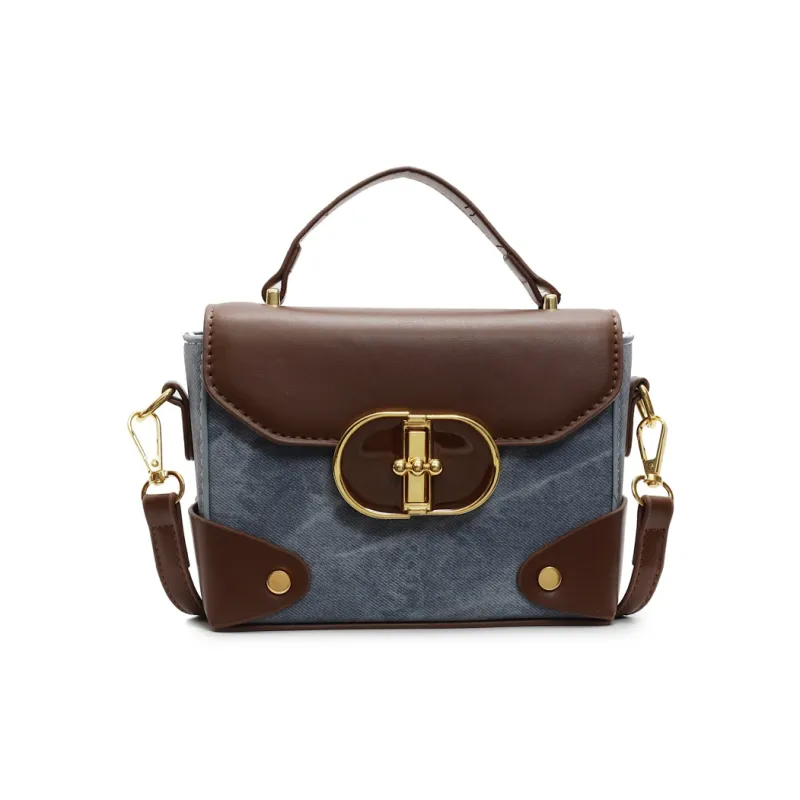 ROUNDOT PU Crossbody Bag Women's White/Black/Blue/Coffee-15