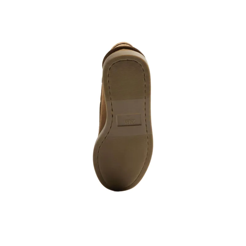 ZARA Boat Shoes Men Brown-4