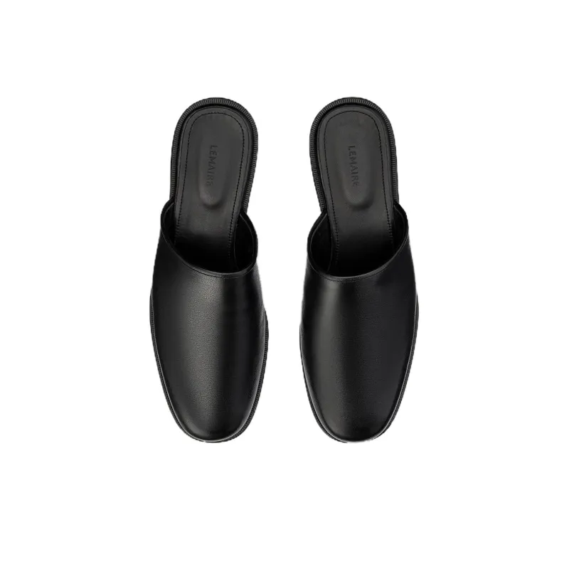 Lemaire Square toe Leather Mules-4
