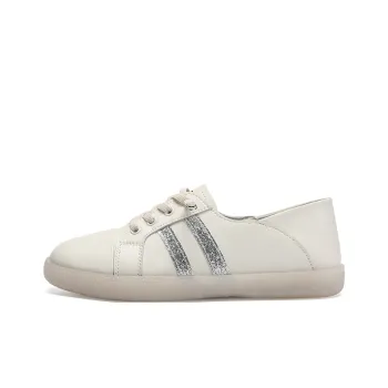 ZHR Coverage Wear Resistant Low Top Skateboard Shoes Women's Beige Silver