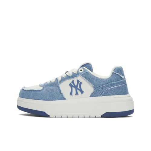 MLB Chunky Liner Anti Slip Wear Resistant Low Top Skateboard Shoes Unisex Blue