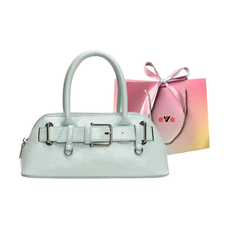 Yalu PU Bowling Bag, Shoulder Bag, Crossbody Bag, Handbag Women's White/Black/Yellow/Pink/Blue-28