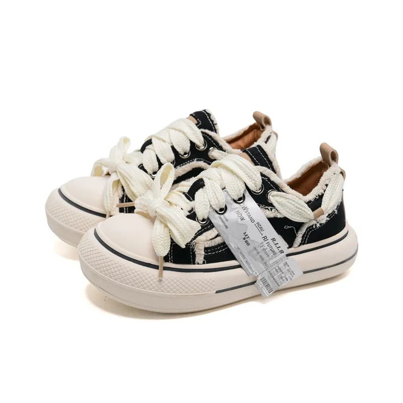 Circle Small Coverage Wear-Resistant Lightweight Low-Top Skateboard Shoes Women's-10