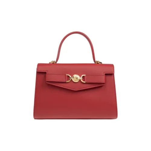 VERSACE Calfskin One Shoulder Handbags Women's Red