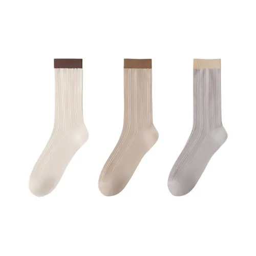 Temooues Mid Calf Socks Women's Combo Set