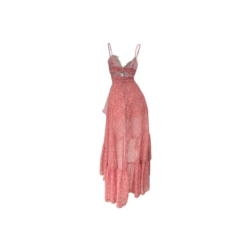 Icicofficial Slip Dresses Women's Pink-1