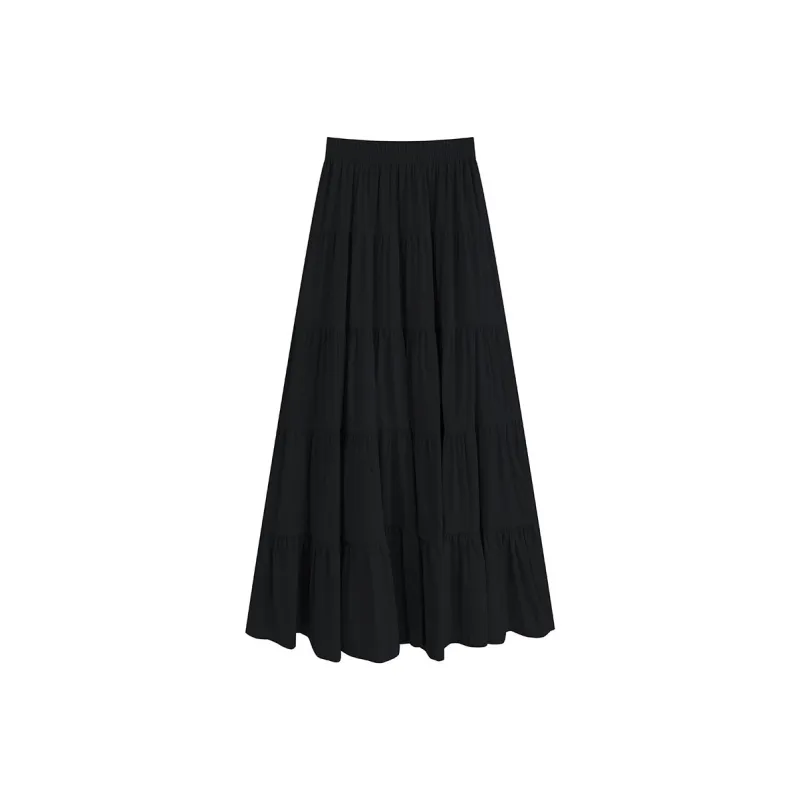 Garbege Casual Long Skirt Women's-11