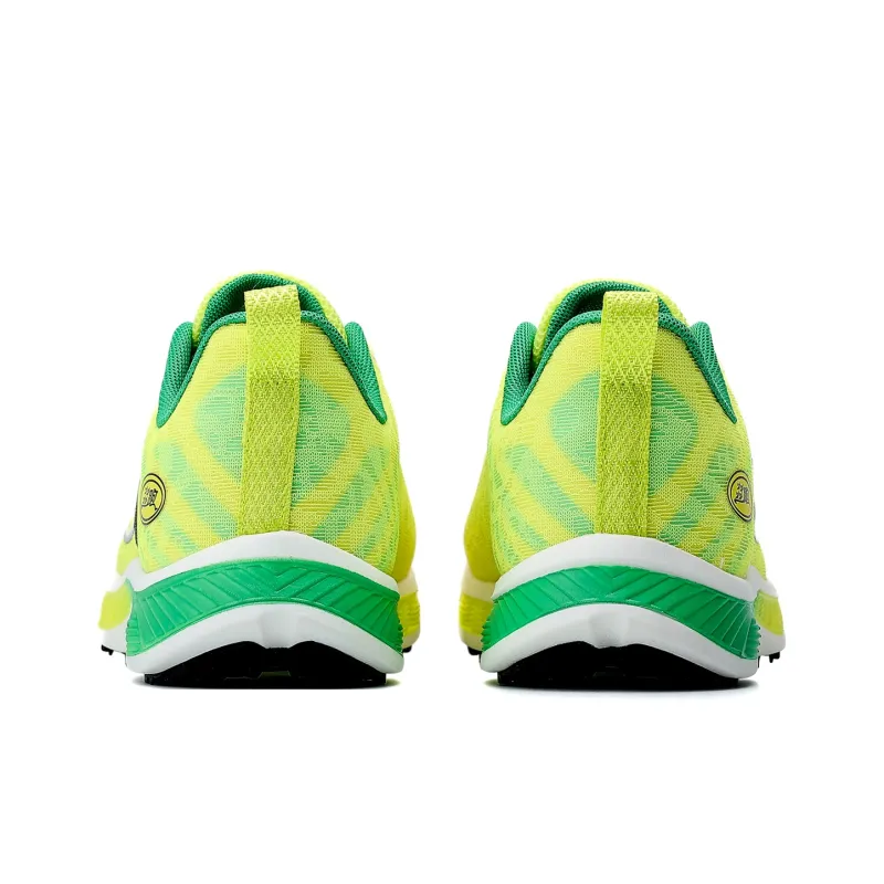 POLUDIYIPI Breathable Lightweight Rebound Low-Top Sprint Running Shoes Unisex Yellow Green Black-6