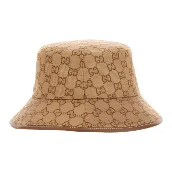 GUCCI Polyamide Cotton Bucket Hats Women's Brown