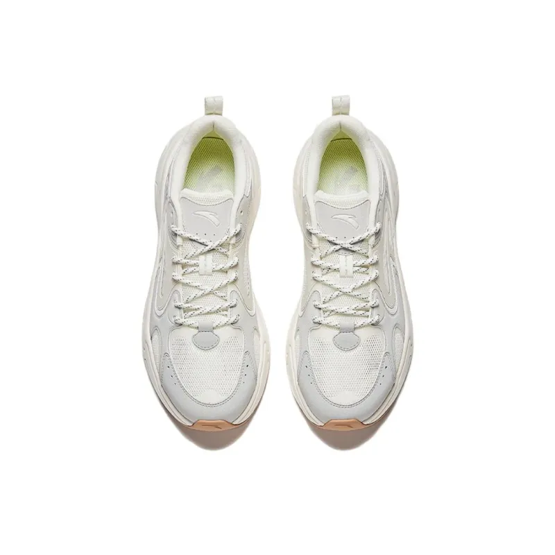 Anta Pulse Slip Resistant, Abrasion Resistant, Breathable Low Top Casual Shoes Men's White Gray-2