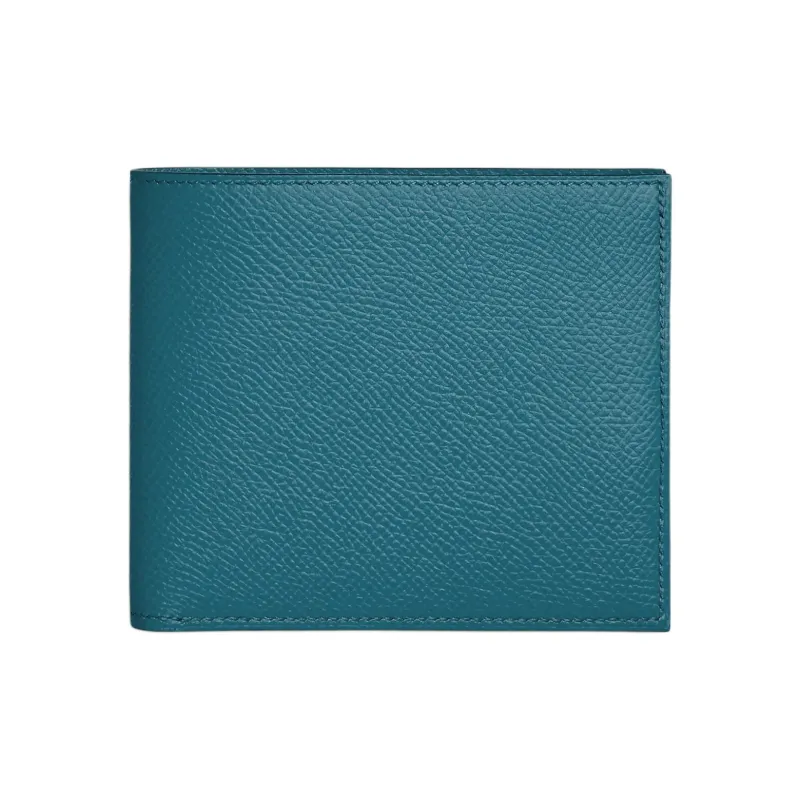 HERMES MC² COPERNIC Epsom Calfskin Wallet Unisex 1P Colvert Duck Green-0