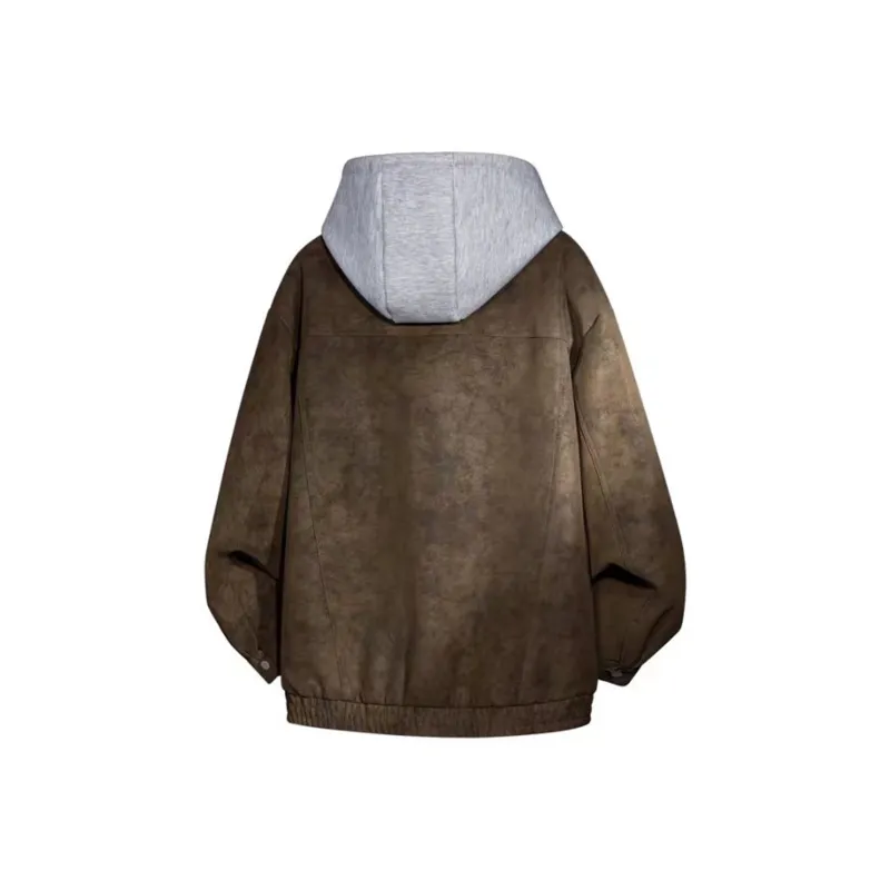 AKIN Leather Jacket Unisex Coffee-7