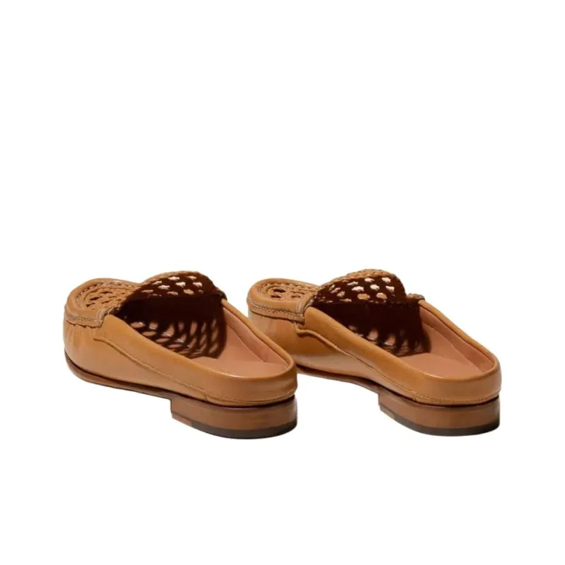 Hereu Closed Toe Slippers Women's Camel Brown-2