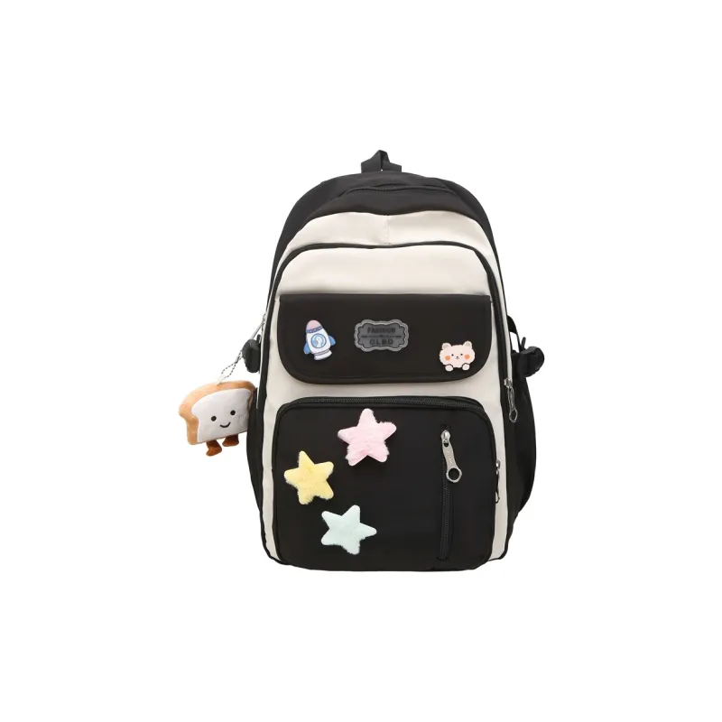 LUVISTRUE Nylon Backpack Regular Women's Khaki/Black/Pink/Purple-6