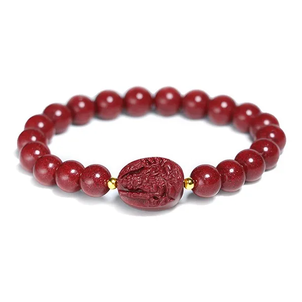 Inkopper Imitation Cinnabar Bracelets Unisex-0