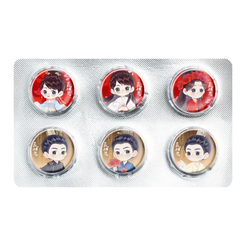 TENGXUNSHIPINCAOCHANGDI Longing Love Adzuki Bean Xiao Yao Qiu Xuan Capsules Badges-5