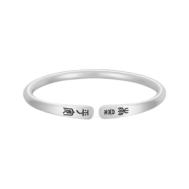 CHIC ZONE S999 Fine Silver Sterling Silver Bracelets Women's-0