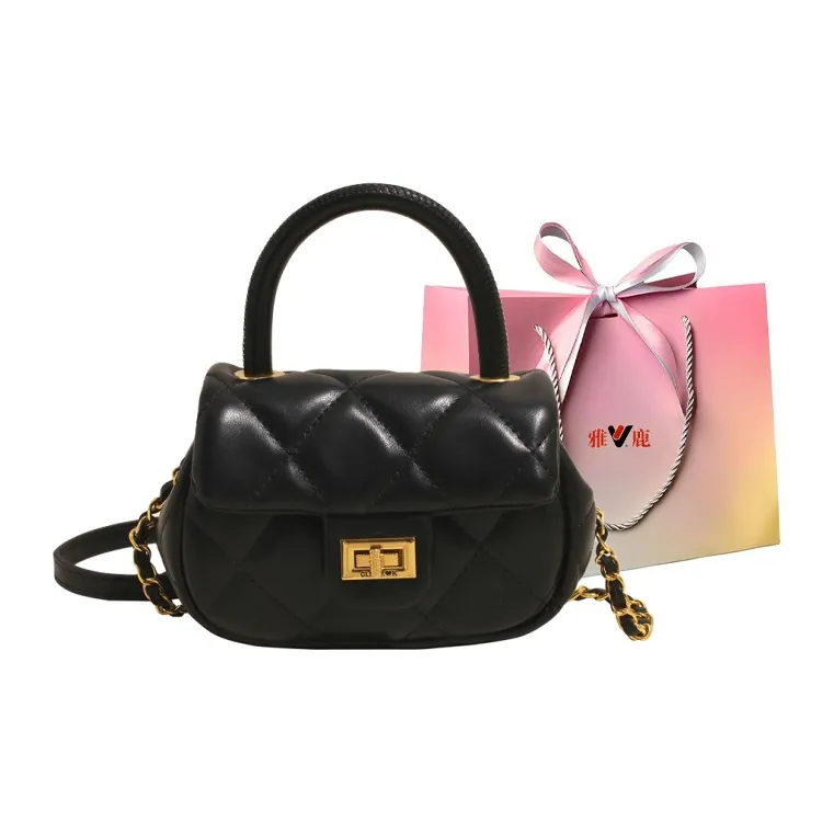 Yalu PU One Shoulder Handbag Women's Black/Blue/Ecru/Pink-0