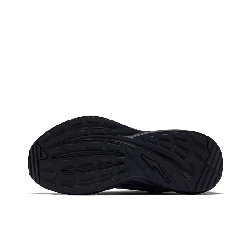 Erke Vertical And Horizontal 1.0 Cushioning Rebound Low Top Running Shoes Men's Jet Black Carbon Gray-4