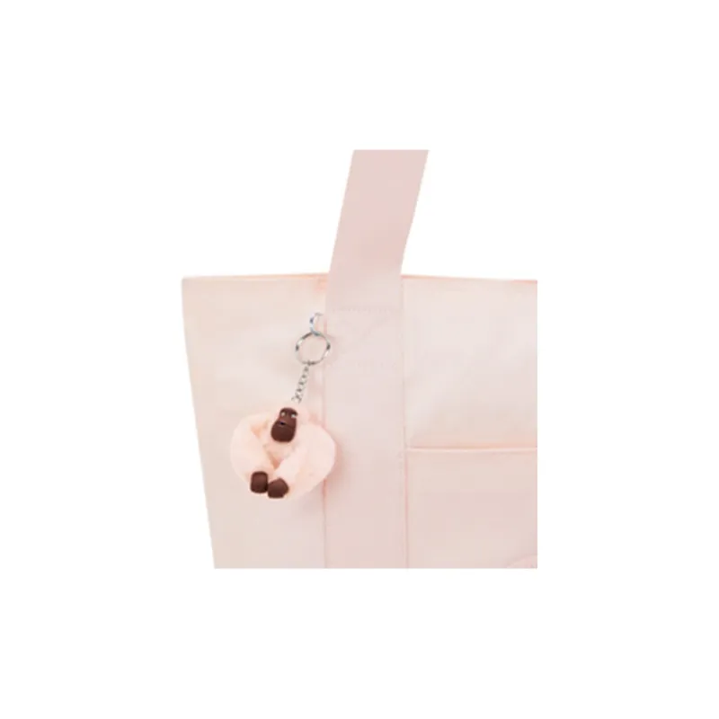 Kipling Polyamide One Shoulder Handbag Tubas Women's Beige Pink-3