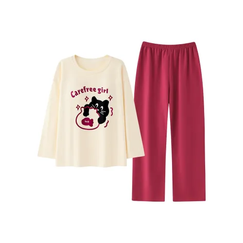 MADALLO Pajama Set Women's Rose Red