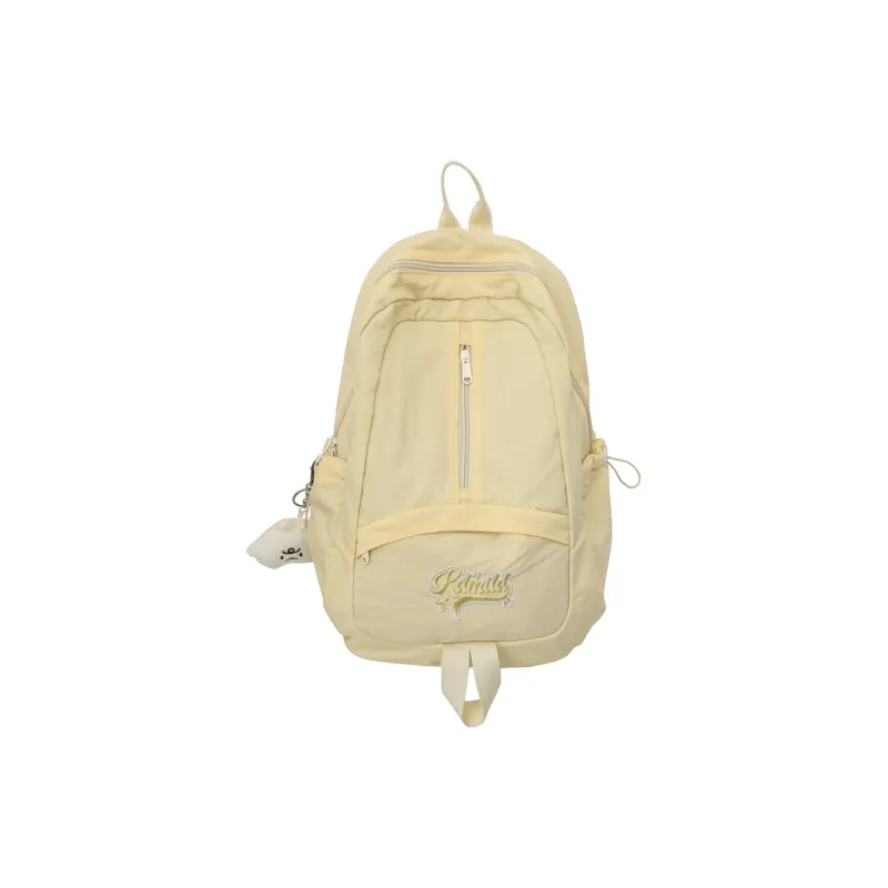 BRABOSTON Nylon Backpack Regular Unisex Black/Pink/Burgundy/Light Yellow/Light Blue-14