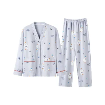 ZAO FU NIAO Pajama Set Women's Tranquil Blue