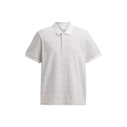 COACH Polo Shirts Men Gray