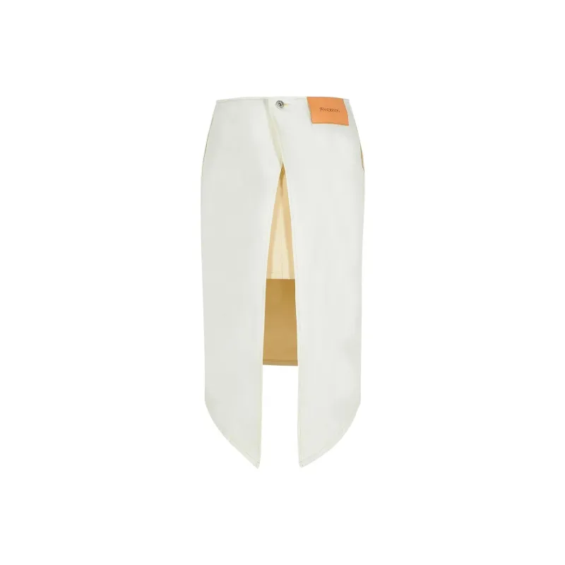JW Anderson Contrast Topstitched Skirt-1