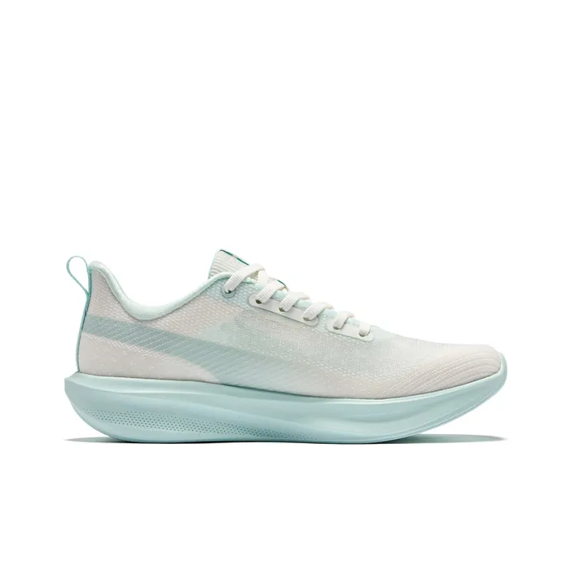 Erke Water Float 6 Running Shoes Women's Low Top Microcrystal White Cool Green-1