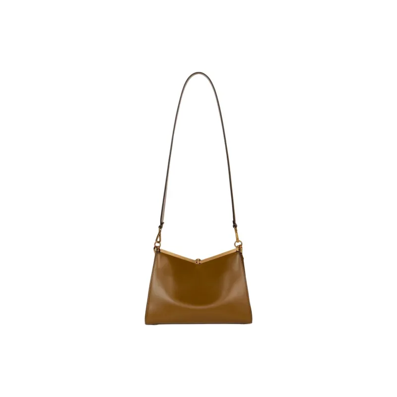 ETRO Calfskin Shoulder Bag, Crossbody Bag, Handbag Medium Size Women's Coffee-4