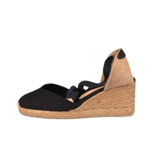 Castañer Chiara Wedge Heel High Heels 9cm Women's Black