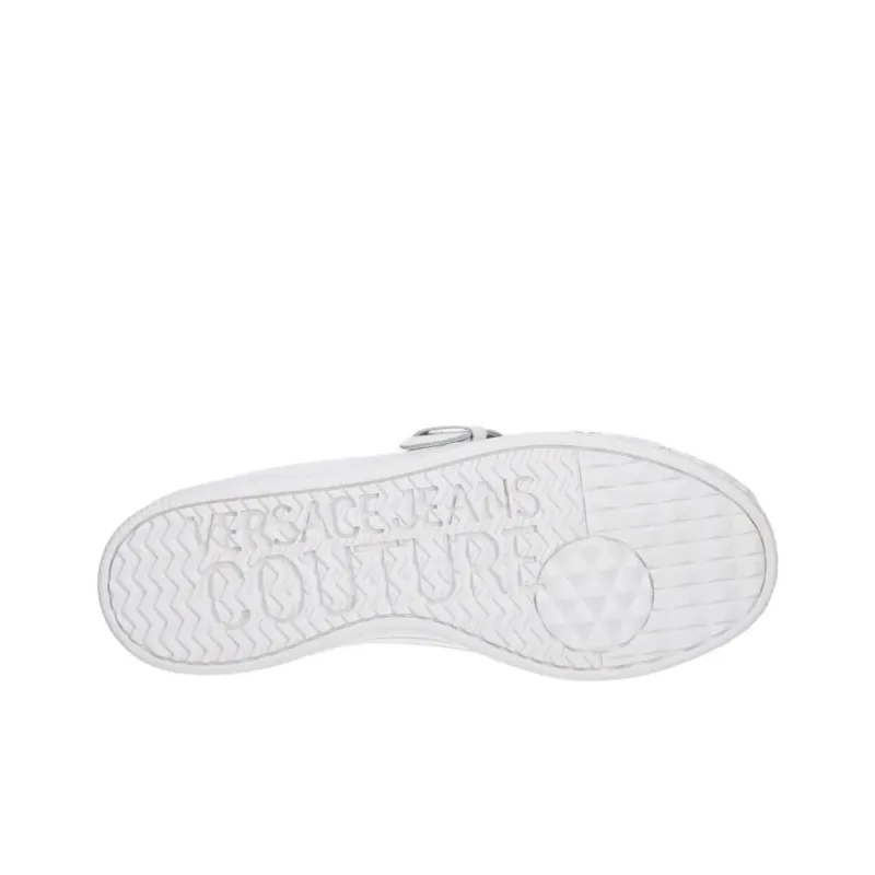 VERSACE JEANS COUTURE Low Top Skateboard Shoes Women's White-5