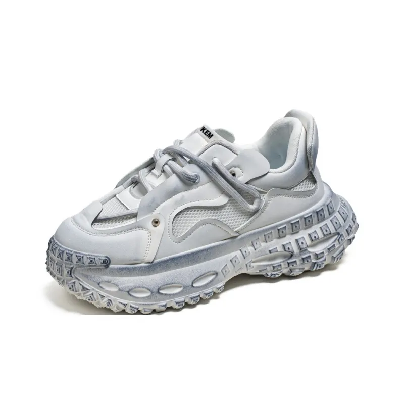 JKEM Anti Slip Wear Resistant Low Top Chunky Sneakers Men's-6