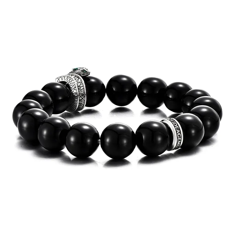 IDEAGEMER Agate Bracelets Men's-3