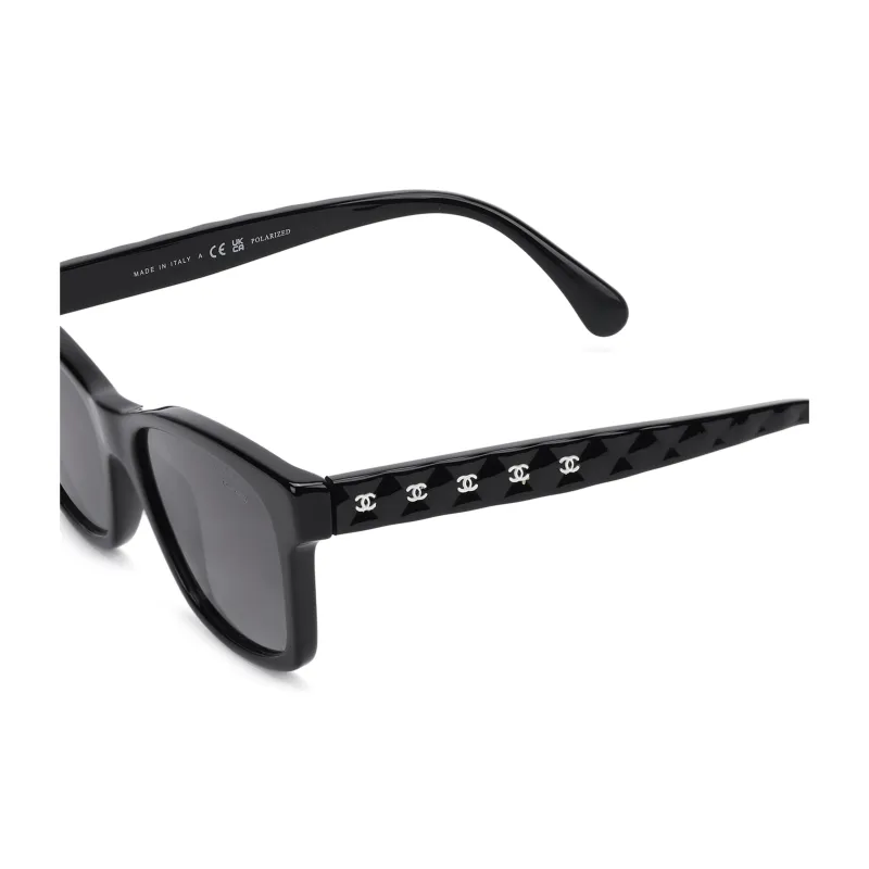 CHANEL Square Frame Sunglasses Women's-4