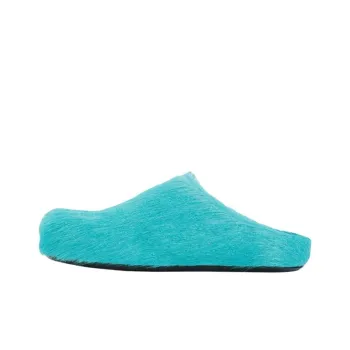 MARNI Rubber Sole Abrasion Resistant Closed Toe Slippers Women's Blue Green