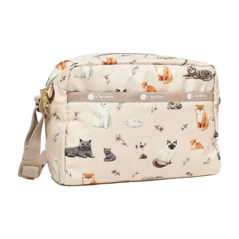 LeSportsac Print Shoulder Bag Small Size Women's Ecru-1
