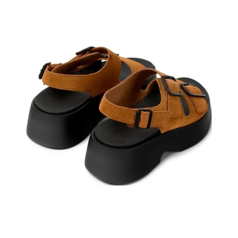 CAMPER Tasha Strap Sandals 4.9cm Women's Brown-3