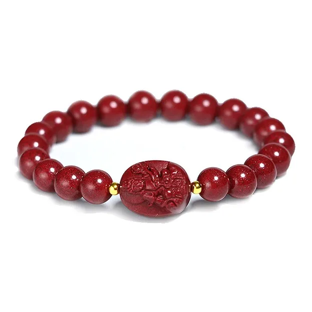 Inkopper Imitation Cinnabar Bracelets Unisex-7