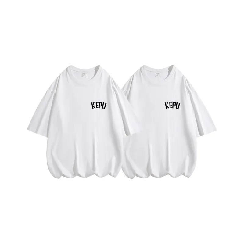 Kepu T Shirt Unisex 2 Pack 2 Pack White+White-1