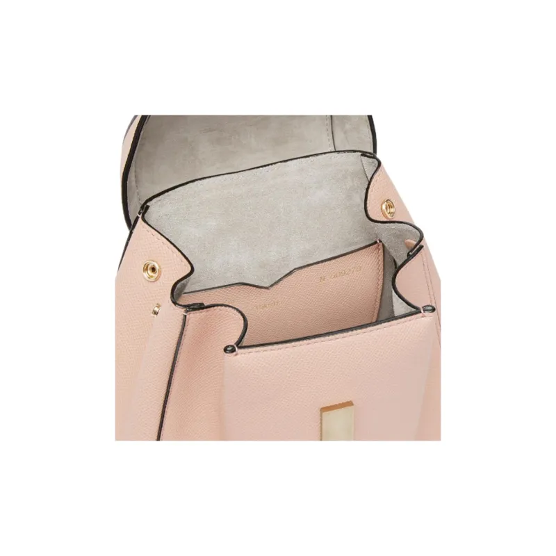 Valextra Iside Calfskin Backpack Mini Women's Pink-5