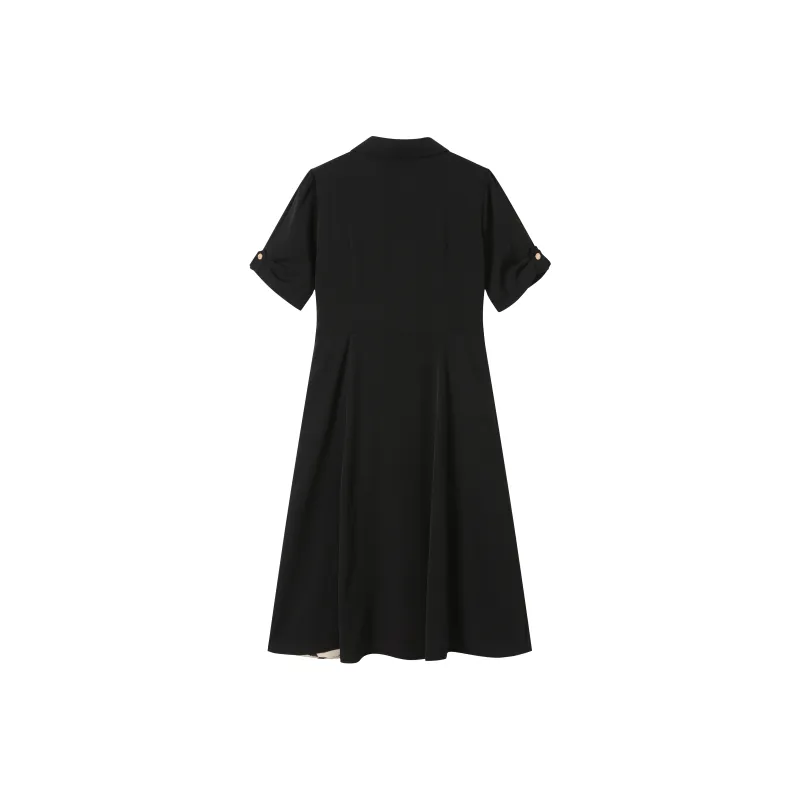 Korean Style Short Sleeved Dress Women's-1
