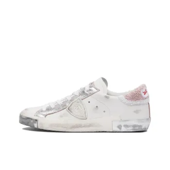 PHILIPPE MODEL Prsx Tennis Cushioning Lightweight Low Top Skateboard Shoes Women's White Pink