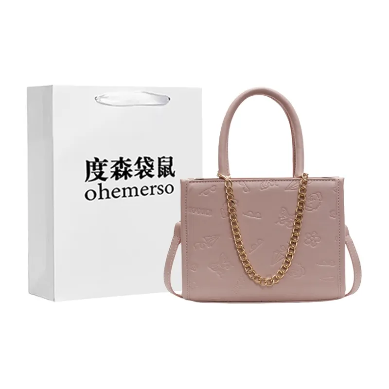 Dusen Kangaroo PU Handbag Women's Multicolor-10