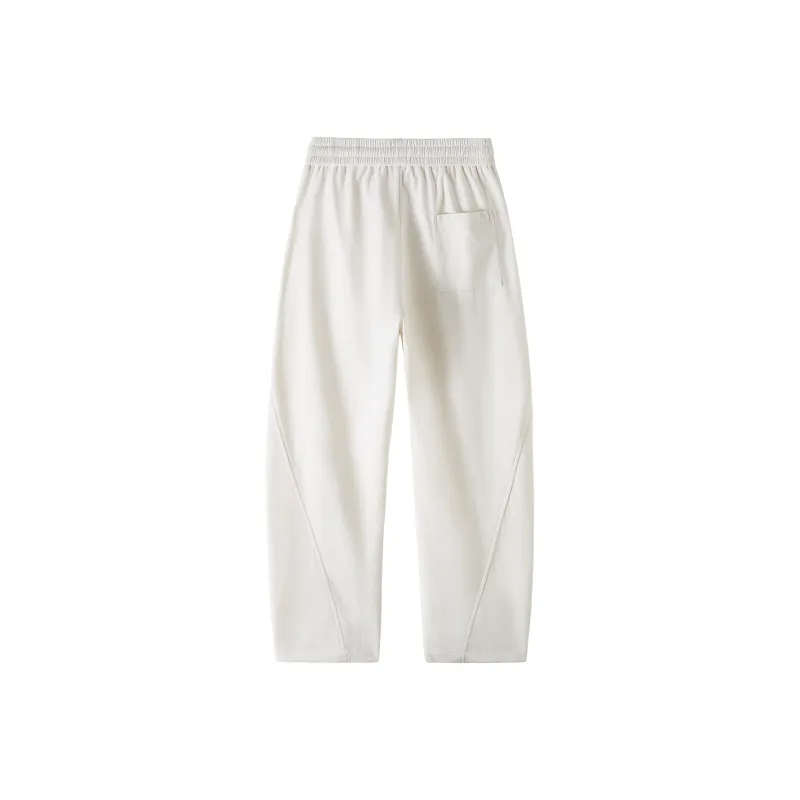 PARTWHOLE Casual Pants Unisex Beige-1