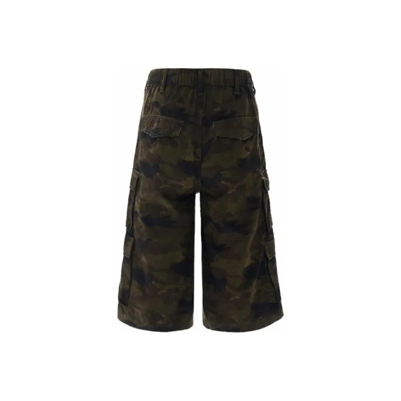 POLAR BEAR Denim Shorts Unisex Camouflage-1