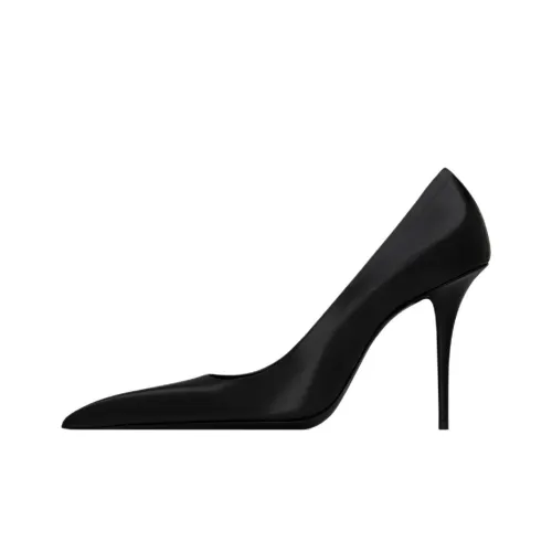 SAINT LAURENT Élysée Slim Heel High Heels 10.5cm Women's Black