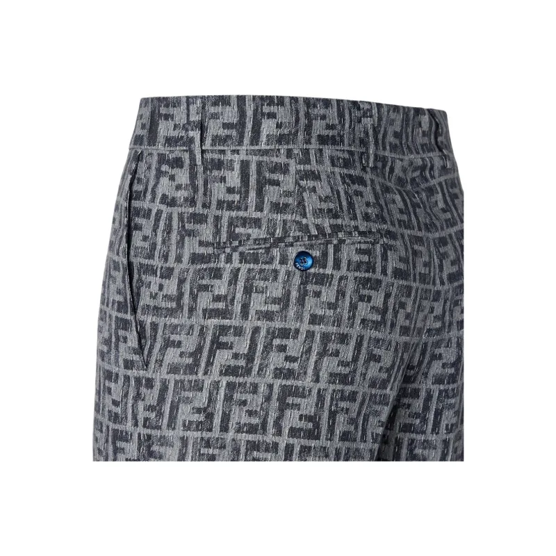 FENDI SS25 Denim Shorts Men's Blue-2